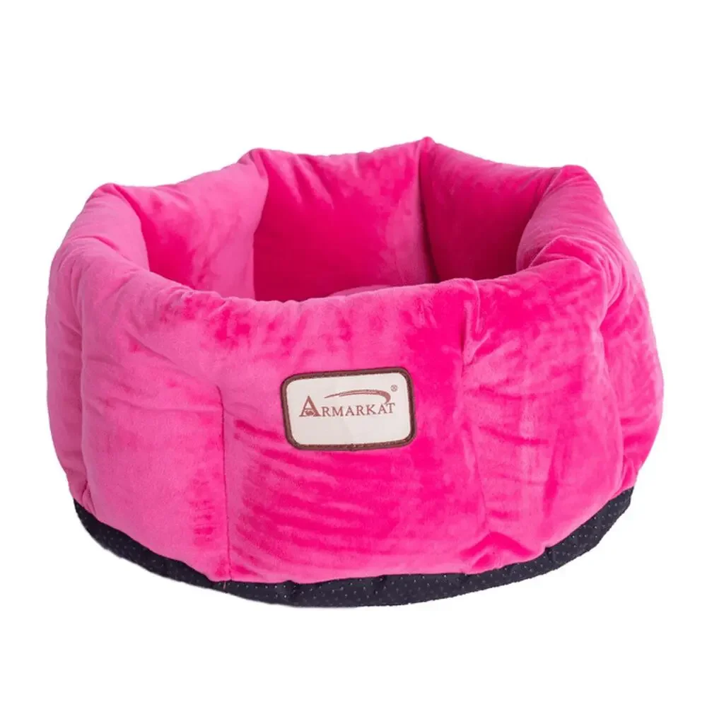 🐱 Plush Pink Armarkat Luxury Cat Bed 🛏️